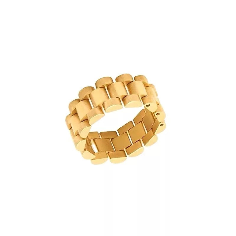Watchband Gold Ring