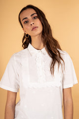 Vintage clothing Australia , Womens tops australia online, Lace shirt, frill shirt, embroidered top