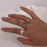 Clear Oval Ring
